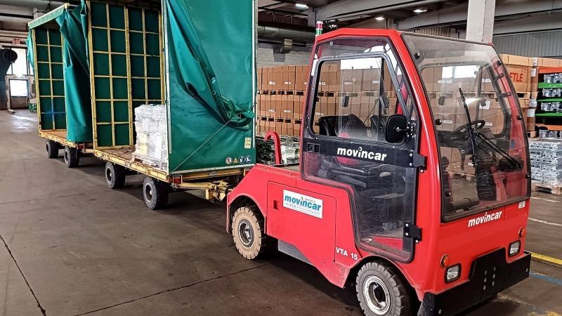 Movimentazione interna dei materiali nello stabilimento Teksid